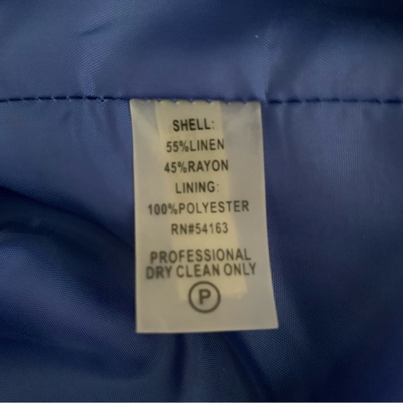 Calvin Klein Linen Rayon Polyester Belted Dress Good Condition No Flaws or Wear - Picture 7 of 9